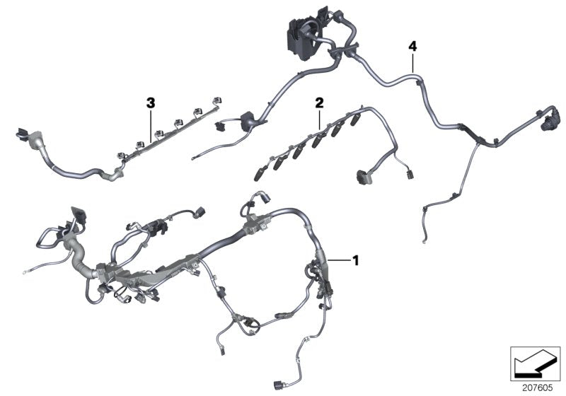 Genuine BMW 12518518402 F25 Wiring Harness, Engine Trans. Module (Inc. X3 20dX) | ML Performance UK UK Car Parts