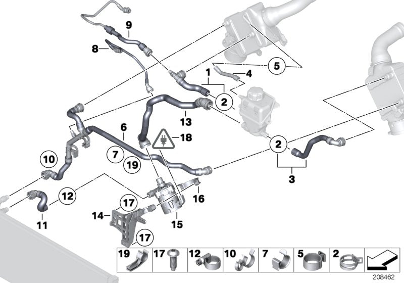 Genuine BMW 17127590890 Clip (Inc. 650iX 4.4, 550iX & 550iX 4.0) | ML Performance UK UK Car Parts