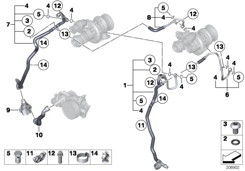 Genuine BMW 17127591231 E72 Coolant Hose (Inc. Hybrid X6) | ML Performance UK UK Car Parts