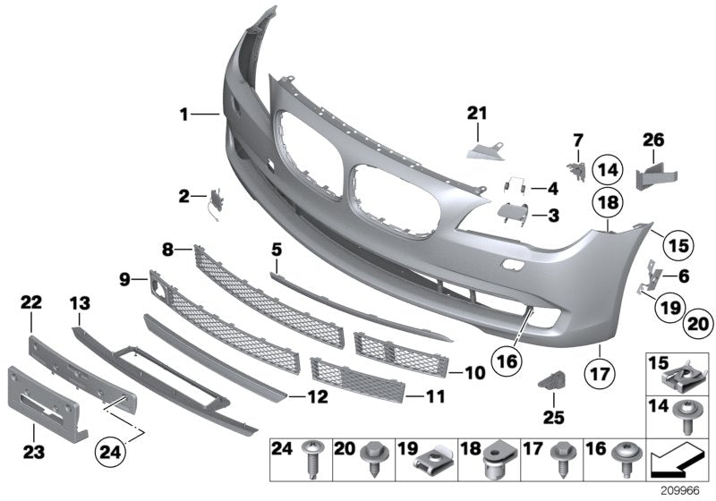 Genuine BMW 51117222332 Reinforcement Right (Inc. Alpina B7, 730Li & 750LiS) | ML Performance UK UK Car Parts