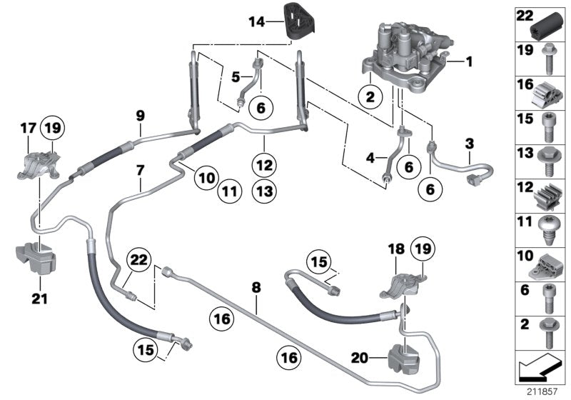 Genuine BMW 37136775207 Pressure Line, Valve Block (Inc. 750i, 760i & 730d) | ML Performance UK UK Car Parts