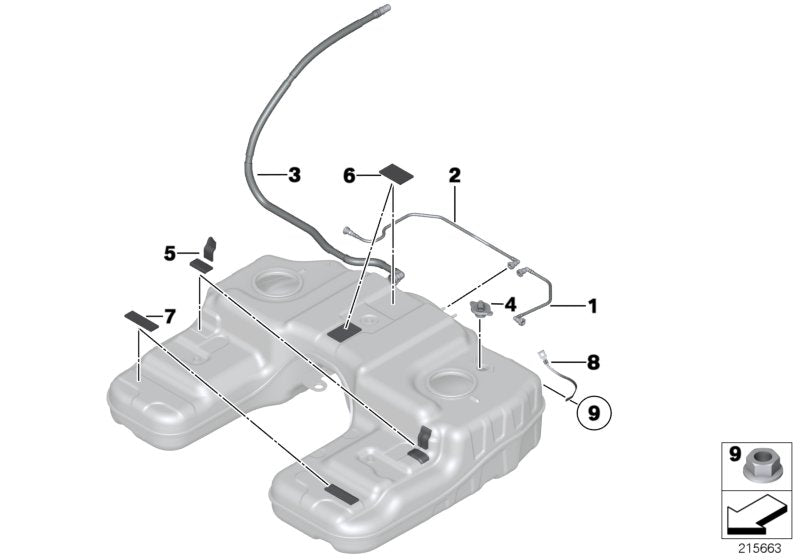 Genuine BMW 16117217903 E72 Pressure-Temperature Sensor (Inc. Hybrid X6) | ML Performance UK UK Car Parts