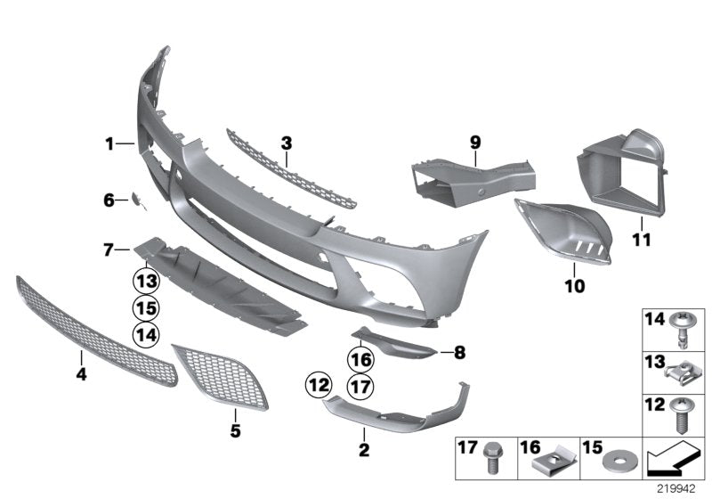 Genuine BMW 51712161761 E71 E72 Air Duct Moek, Enclosed, Left (Inc. X6) | ML Performance UK UK Car Parts