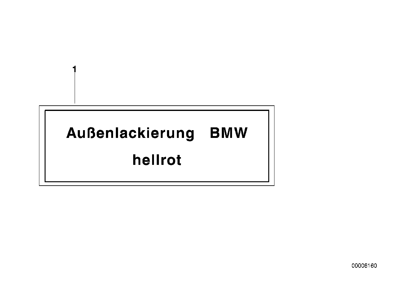 Genuine BMW 51142121735 Label URGRUEN-MET (Inc. Z1) | ML Performance UK UK Car Parts