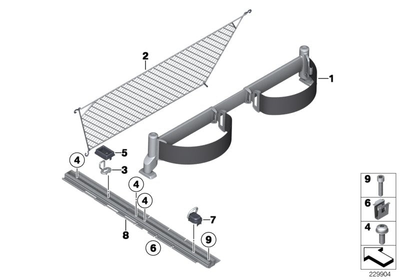 Genuine BMW 51479175147 F25 F26 Lashing Rail, Left (Inc. X4 35iX & X3) | ML Performance UK UK Car Parts