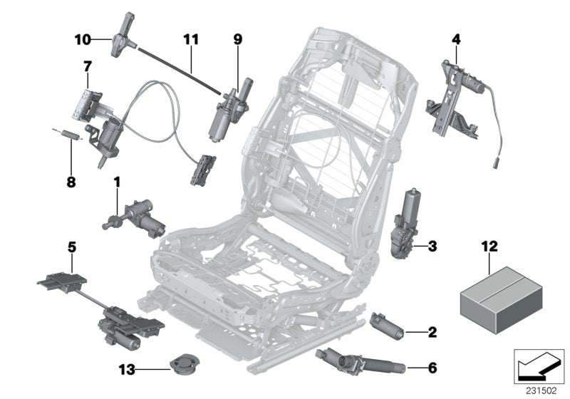 Genuine BMW 52107242069 Set Of Flexible Shafts (Inc. 528iX, 520d ed & 750i) | ML Performance UK UK Car Parts