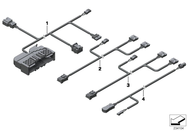 Genuine BMW 61129336934 F25 F26 Wiring Set Seat, Passenger's Side (Inc. X4) | ML Performance UK UK Car Parts