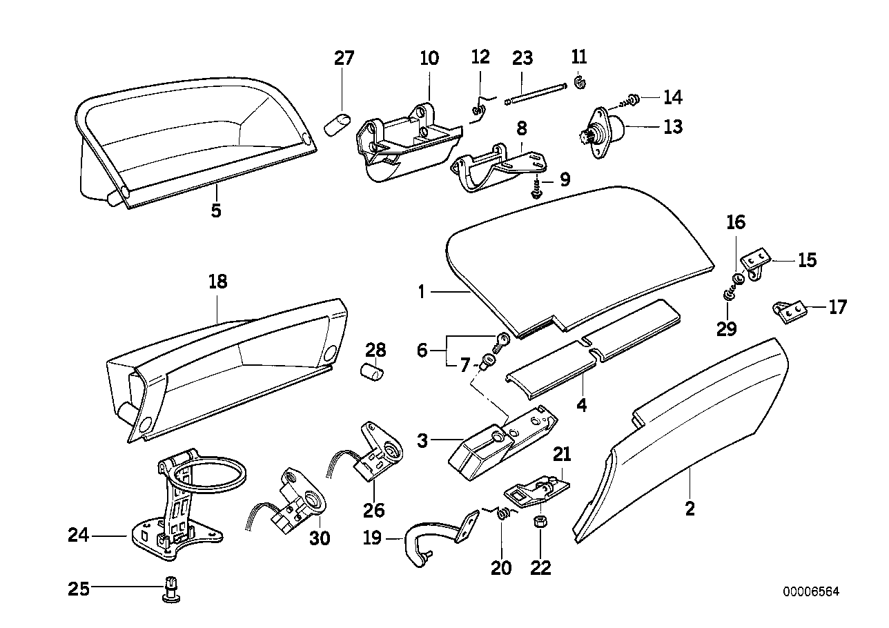 Genuine BMW 51161970736 E31 Catch (Inc. 850CSi, 840i & 850Ci) | ML Performance UK UK Car Parts