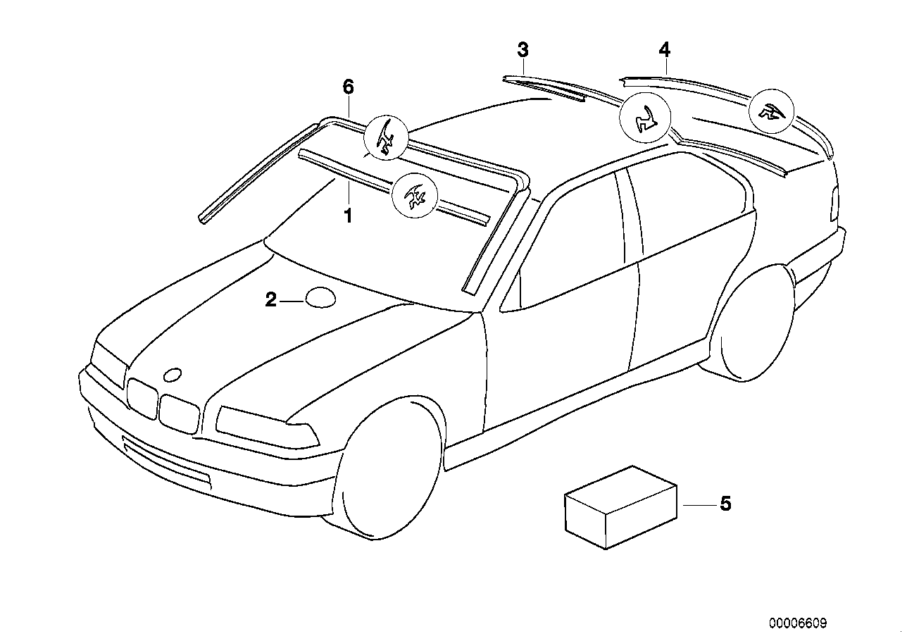 Genuine BMW 51311977277 E36 Cover (Inc. 325td, M3 & 316i)