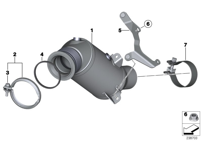 Genuine BMW 18328603873 F25 F26 Exch Catalytic Converter Close To Engine EU5 (Inc. X3 35iX & X4 35iX) | ML Performance UK UK Car Parts