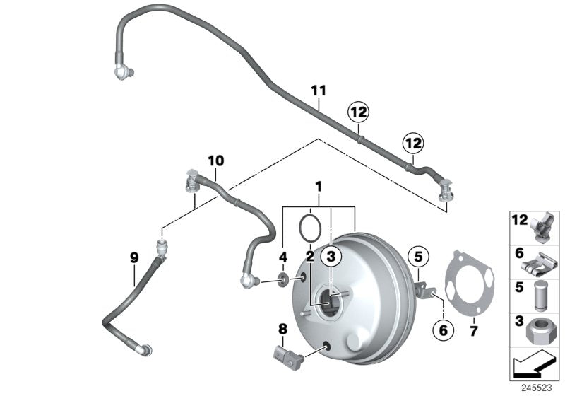 Genuine BMW 34336797469 F25 F26 Brake Servo Unit (Inc. X3) | ML Performance UK UK Car Parts