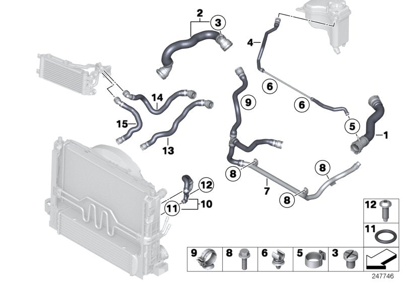 Genuine BMW 17127639027 E84 Refrigerant Pipe (Inc. X1) | ML Performance UK UK Car Parts