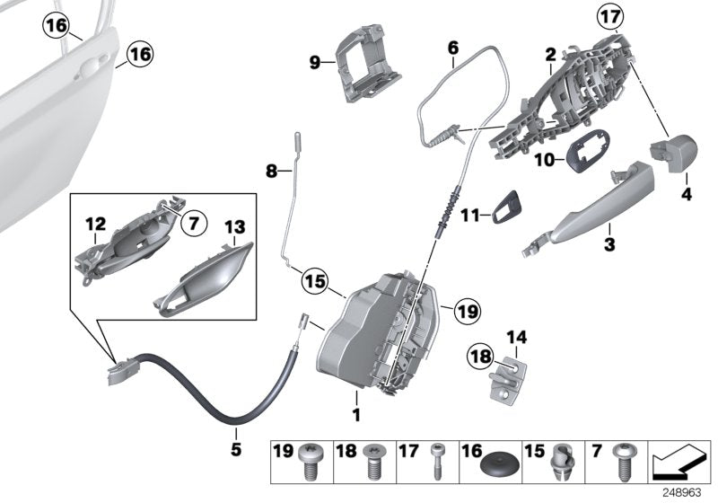 Genuine BMW 51217162431 Covering Door, Primed Left (Inc. X4 35dX, 435dX & Hybrid X6) | ML Performance UK UK Car Parts