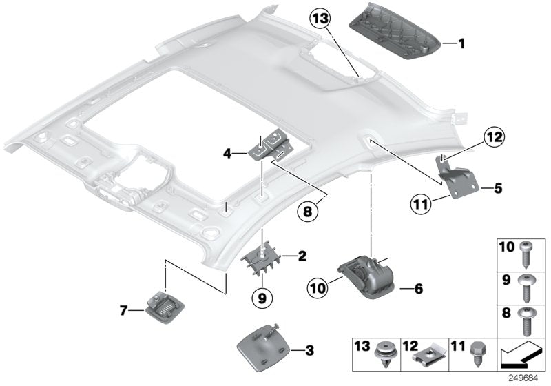 Genuine BMW 51167233715 Bracket Clothing Hook (Inc. 650iX, 650iX 4.4 & M6) | ML Performance UK UK Car Parts