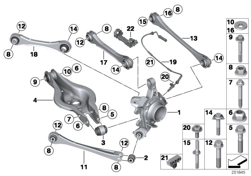 Genuine BMW 33308417016 Camber Control Arm M235I RACING (Inc. M235i Racing) | ML Performance UK UK Car Parts