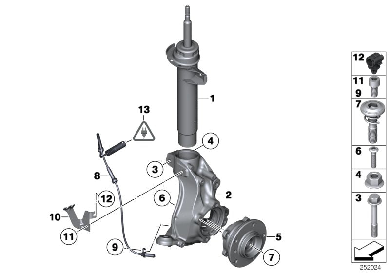 Genuine BMW 31216788699 E84 Carrier, Left (Inc. X1) | ML Performance UK UK Car Parts