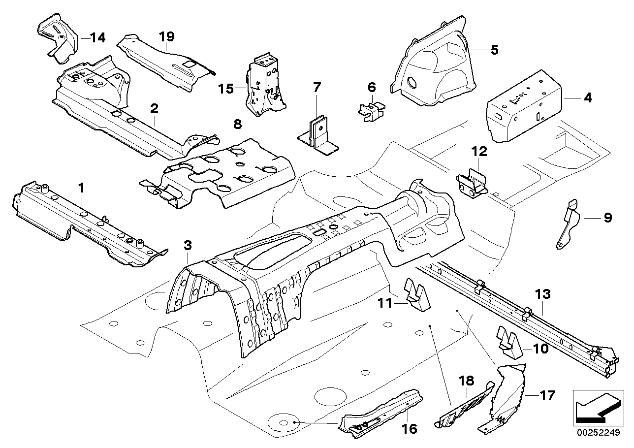 Genuine BMW 41117152435 E88 E82 E81 Left Rear Seat Console (Inc. 128i, 116i & 120d) | ML Performance UK UK Car Parts