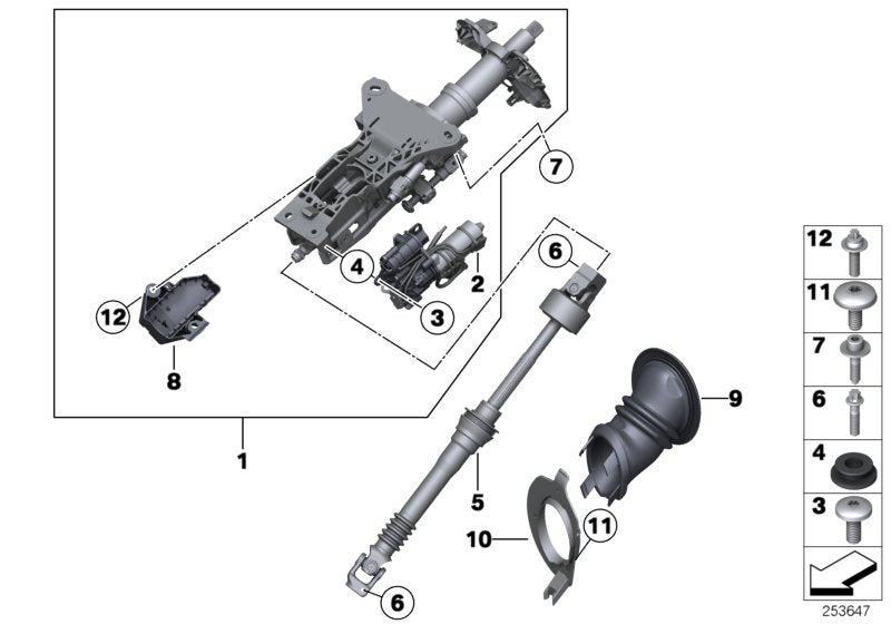 Genuine BMW 32306765972 E63 E61 Mounting Screw (Inc. 545i, 520i & 525xi) | ML Performance UK UK Car Parts