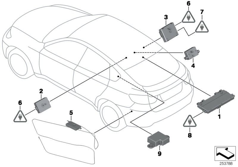 Genuine BMW 65209172879 E71 E72 Suppression Filter RECHTS (Inc. X6) | ML Performance UK UK Car Parts