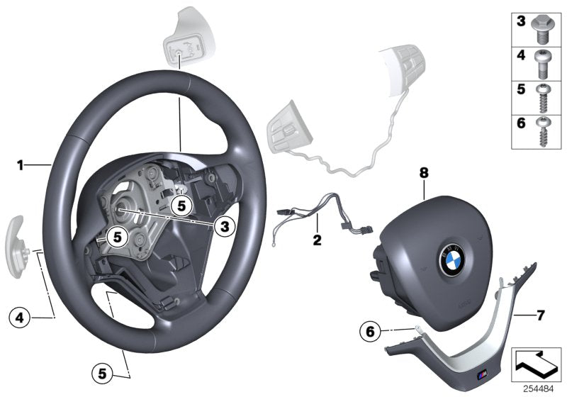 Genuine BMW 32307845807 F25 F26 M Sprt St. Wheel, Leather, Shift Paddles (Inc. X4) | ML Performance UK UK Car Parts