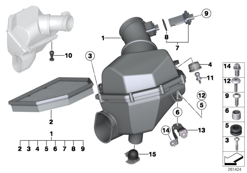 Genuine BMW 51718048828 Bracket. Intake Silencer (Inc. M5 & M6) | ML Performance UK UK Car Parts