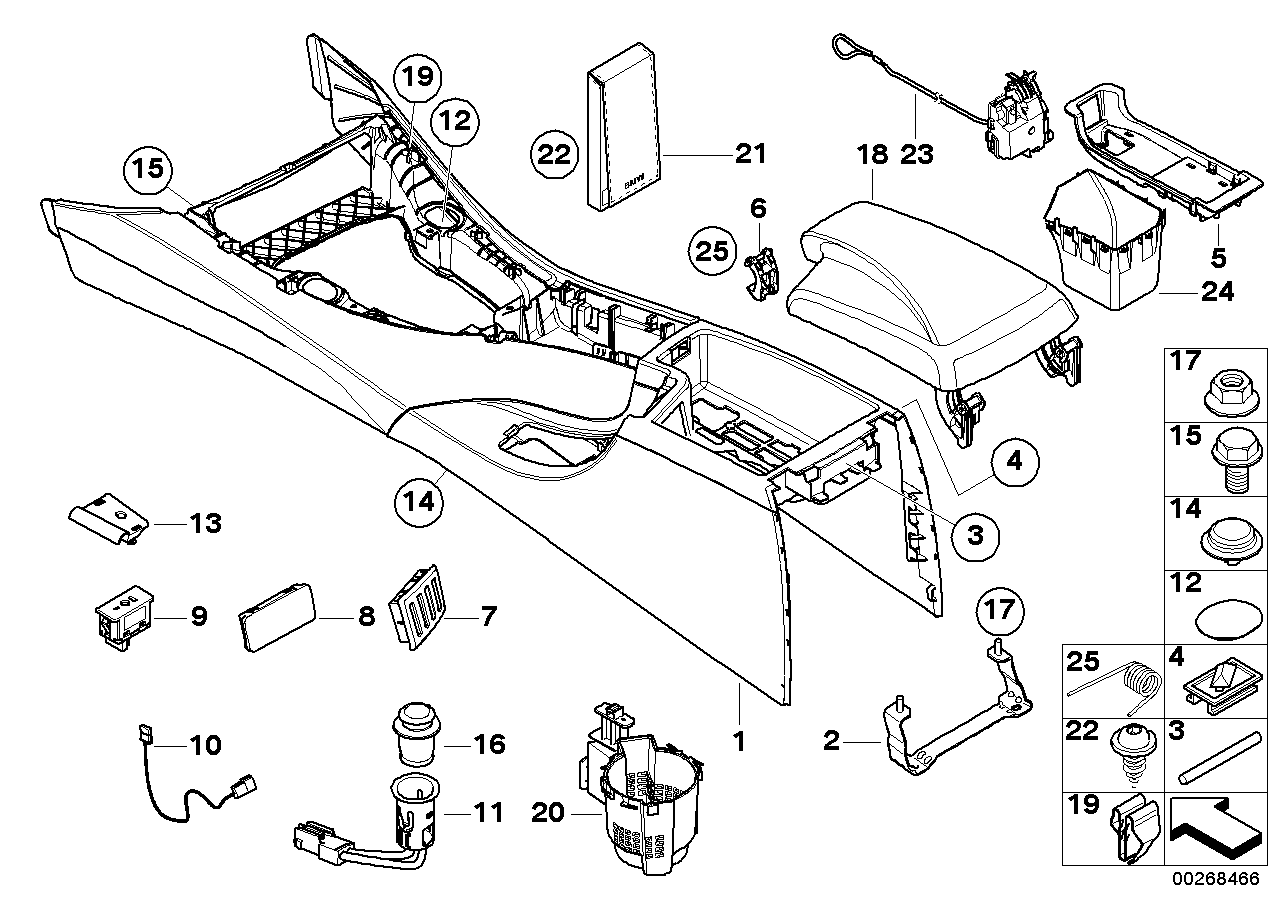 Genuine BMW 51169153213 E90 E92 E91 Console GRAU (Inc. 335d, 328xi & 335is) | ML Performance UK UK Car Parts