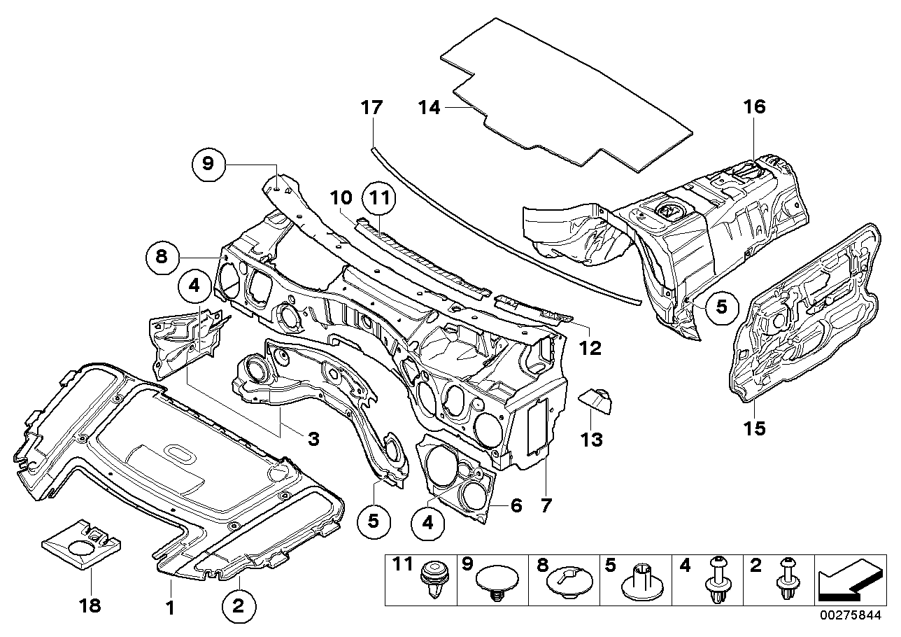 Genuine BMW 51487117658 E92 Sound Insulating Roof Front (Inc. 330d, 335xi & 316i) | ML Performance UK UK Car Parts