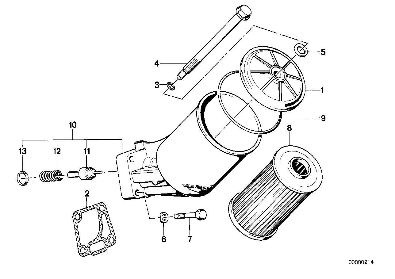 Genuine BMW 11421711072 E32 Oil Filter Housing (Inc. 735i & 735iL) | ML Performance UK UK Car Parts