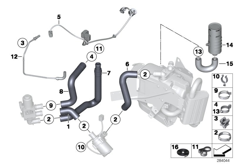 Genuine BMW 64126960559 Hose Clamp (Inc. 535i, X6 35dX & 650iX) | ML Performance UK UK Car Parts