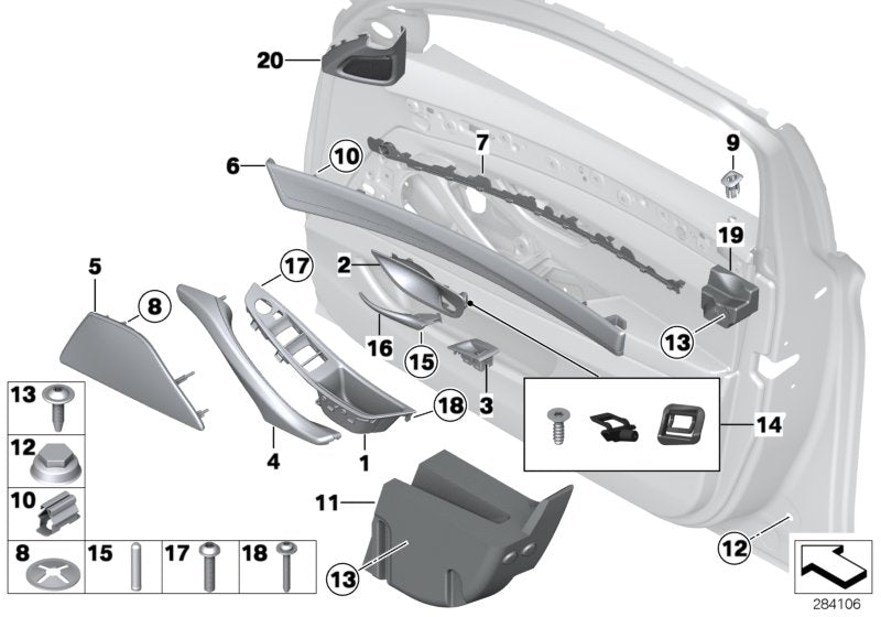 Genuine BMW 51417225973 Cover F Left Loudspeaker OYSTER (Inc. 535d, Hybrid 5 & 535dX) | ML Performance UK UK Car Parts