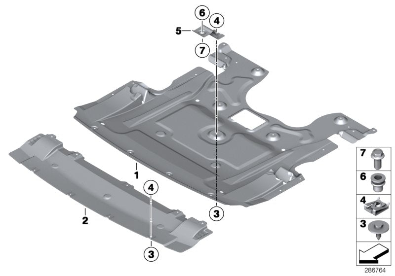 Genuine BMW 51758035943 Engine Compartment Encapsulation (Inc. Alpina B7LX, 535dX & 550iX 4.4)