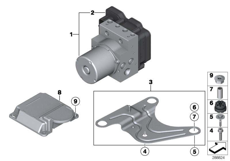 Genuine BMW 34516876912 Rp Hydraulic Unit Dsc (Inc. 650iX, Alpina B7X & 650iX 4.0) | ML Performance UK UK Car Parts