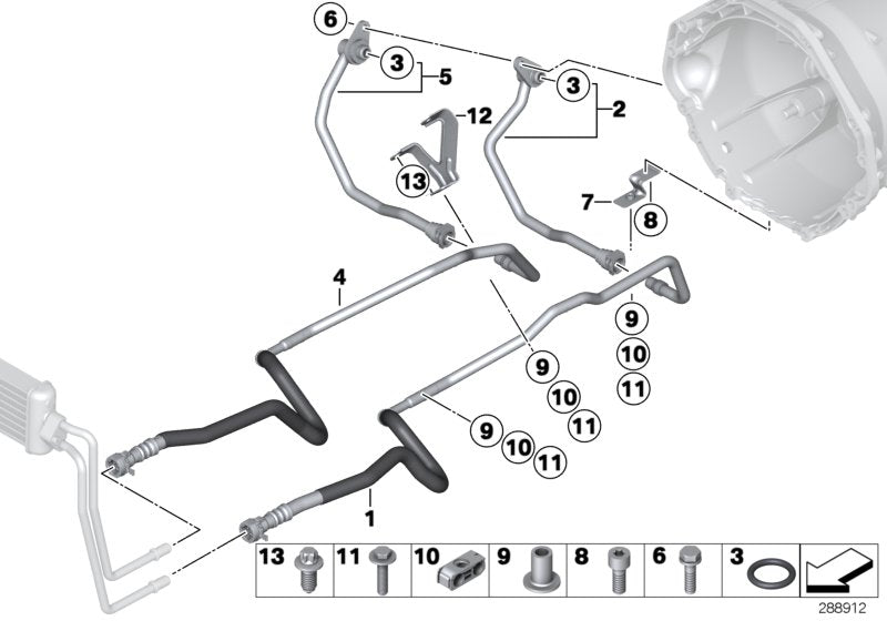 Genuine BMW 17222284218 Oil Cooling Pipe Inlet (Inc. M5 & M6) | ML Performance UK UK Car Parts