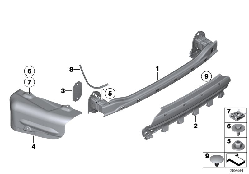 Genuine BMW 51487207270 Sound Insulation, Rear Right Bumper (Inc. 520d, 530dX & 518d) | ML Performance UK UK Car Parts