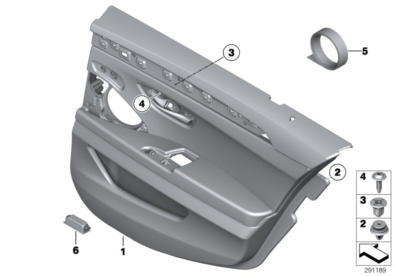 Genuine BMW 51427273328 Door Lining Leather Rear Right SCHWARZ (Inc. 535d, 535dX & 523i) | ML Performance UK UK Car Parts