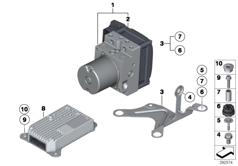 Genuine BMW 34526850075 Rp Repair Kit For Dsc Control Unit (Inc. 550i, 530d & 730d) | ML Performance UK UK Car Parts