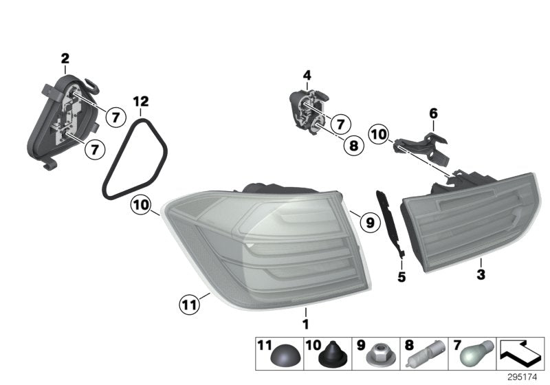 Genuine BMW 63217313420 Right Clamp (Inc. 318d, 335iX & Hybrid 3) | ML Performance UK UK Car Parts