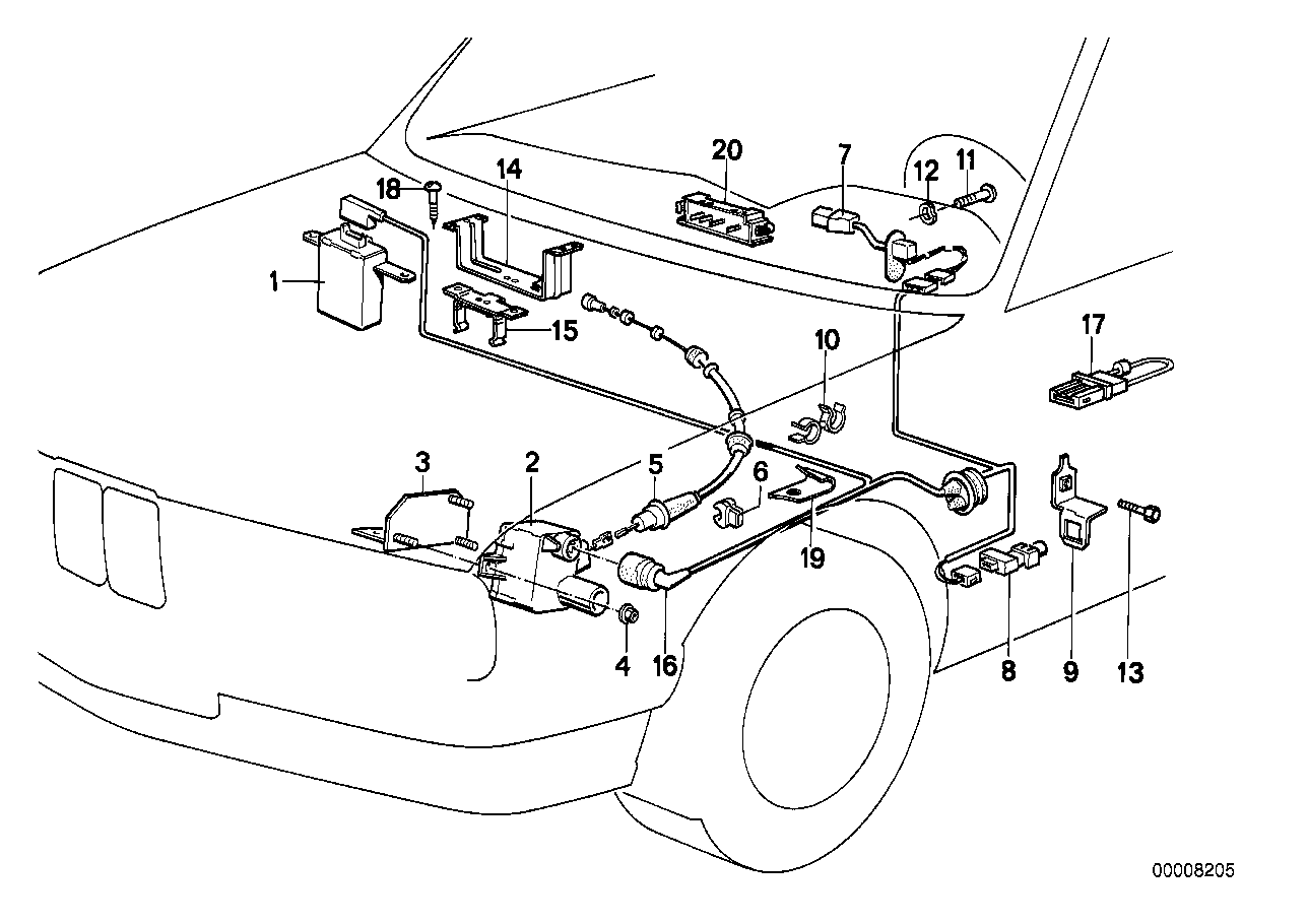 Genuine BMW 65711386242 E30 Actuator (Inc. 325ix, 325e & 325i) | ML Performance UK UK Car Parts