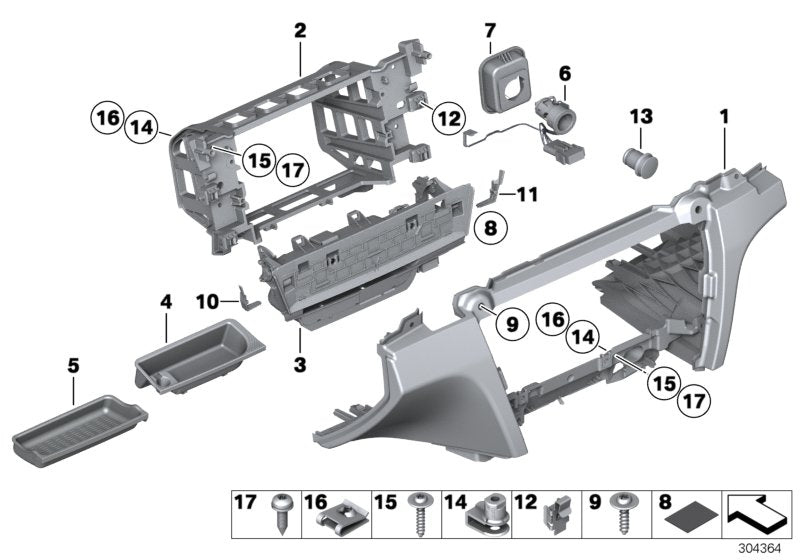 Genuine BMW 51459112139 Instrument Carrier, Instrument Panel (Inc. 730dX, 740dX & Alpina B7LX) | ML Performance UK UK Car Parts