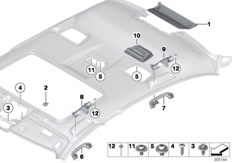 Genuine BMW 51168052689 Handle Rear Left SCHWARZ (Inc. X5) | ML Performance UK UK Car Parts