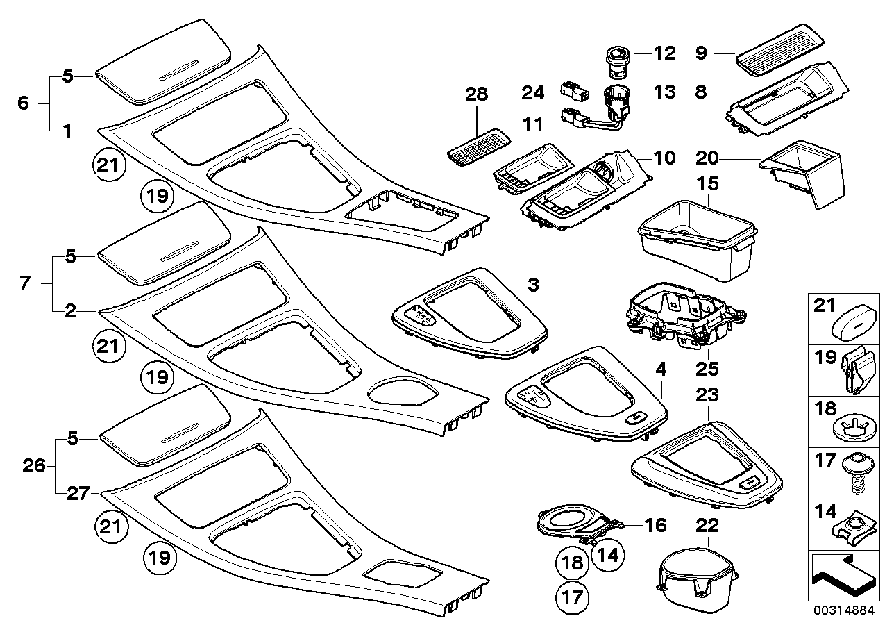 Genuine BMW 51169170895 E90 E91 Set Of Decorative Strips, Nutwood NUSSBAUM HELL (Inc. 325i, 318i & 316i) | ML Performance UK UK Car Parts