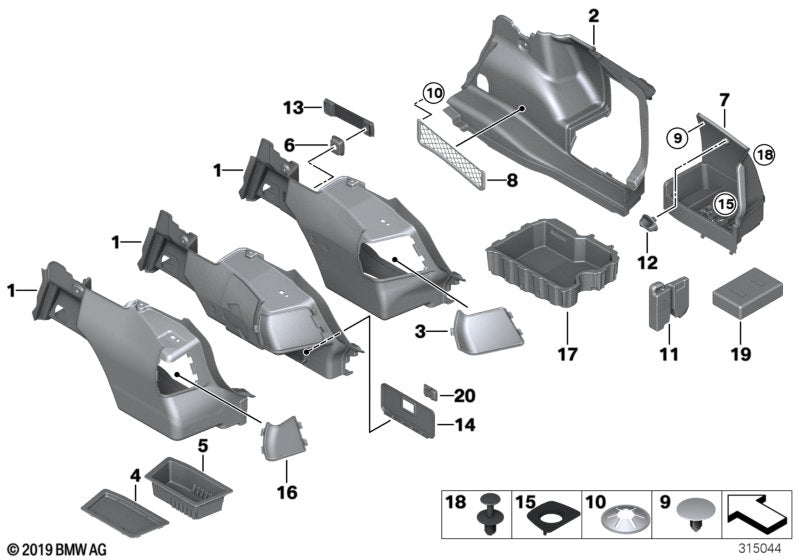 Genuine BMW 51479142289 E92 Storage Shell, Left (Inc. 318i, 328i & 330i) | ML Performance UK UK Car Parts