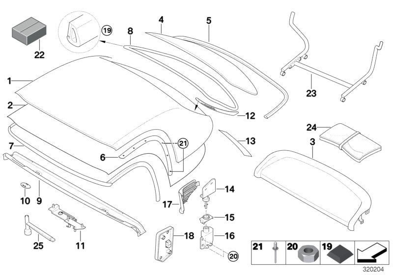 Genuine BMW 54217125707 E52 Hardtop, Primed GRUNDIERT (Inc. Alpina V8 & Z8) | ML Performance UK UK Car Parts