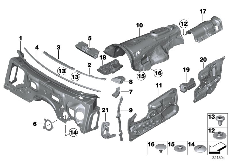 Genuine BMW 51487316337 Sound Insulation, Door Left (Inc. 650i, 650iX & 650iX 4.0) | ML Performance UK UK Car Parts