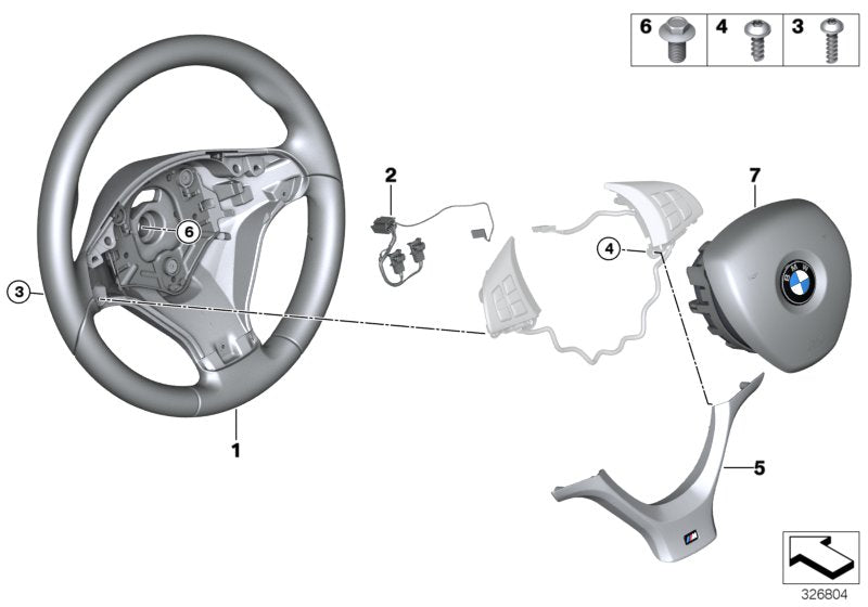 Genuine BMW 32307846671 E70 E71 M Sprt St. Wheel, Leather, Shift Paddles (Inc. X5) | ML Performance UK UK Car Parts