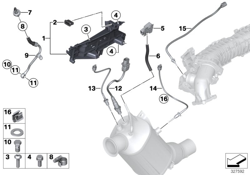 Genuine BMW 13627811112 E93 F20 Bracket F.Sensor (Inc. 325d, 220d & 328dX) | ML Performance UK UK Car Parts