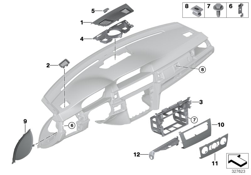 Genuine BMW 51457123753 E90 E92 Cover For Center Speaker, Double Scoop (Inc. M3, 335i & 320i) | ML Performance UK UK Car Parts