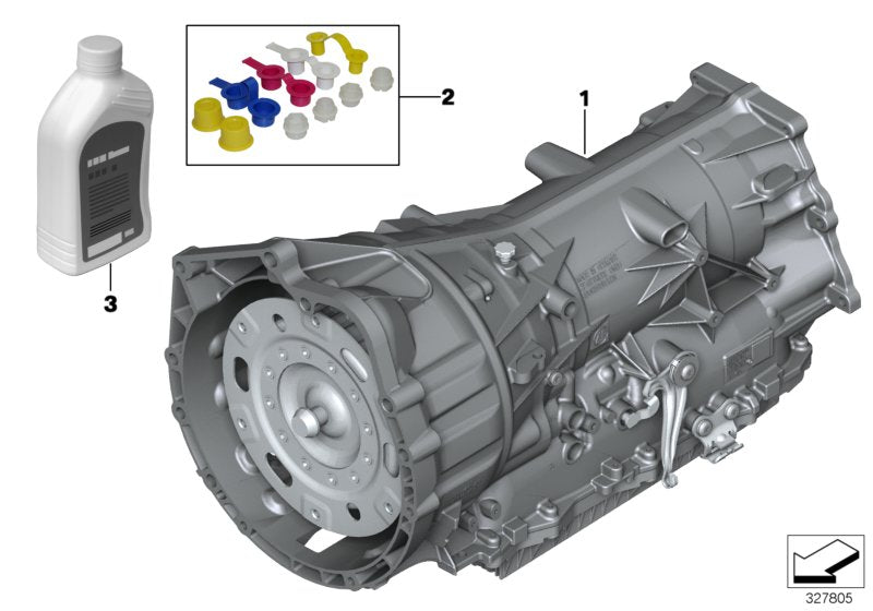 Genuine BMW 24007642064 F25 Automatic Transmission Eh GA8HP45X - WWX (Inc. X3 35iX) | ML Performance UK UK Car Parts