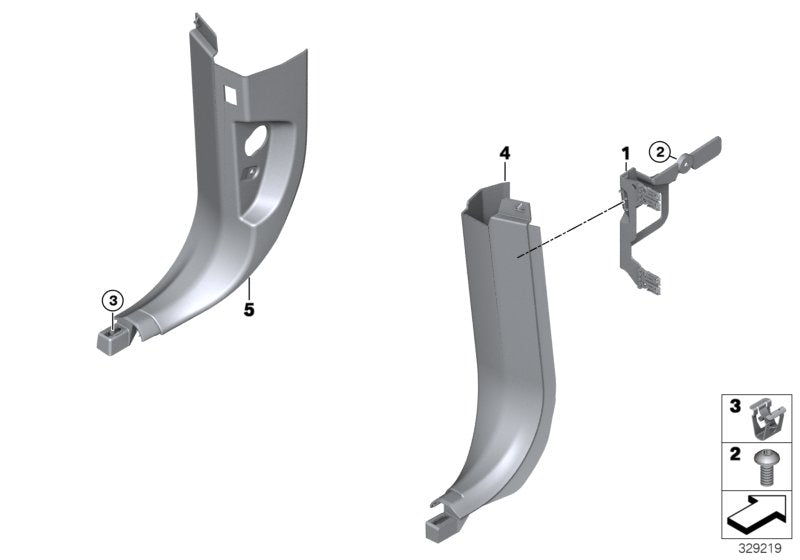 Genuine BMW 51437342594 F15 Cover, Bottom Right ELFENBEINWEISS (Inc. X5) | ML Performance UK UK Car Parts