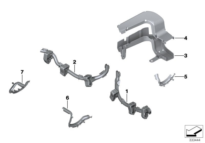 Genuine BMW 61139205819 Left Cable Guide (Inc. 520dX, 530dX & 528i) | ML Performance UK UK Car Parts